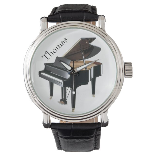 Black Piano Watch Armbanduhr (Vorderseite)