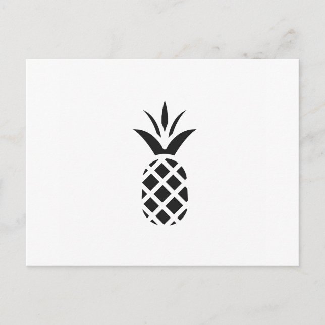 Black Pine Apple Postkarte (Vorderseite)