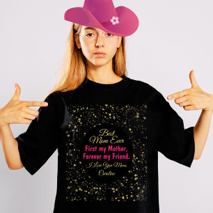Black Pink Beste Mama je Moderne Kinder Tag Kinder T-Shirt