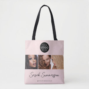 Black Pink Business Logo 3 Foto Friseursalon