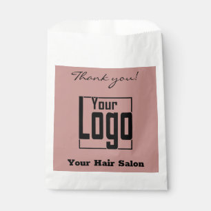 Black Pink Danke! Logo Firmenname Papiertasche Geschenktütchen