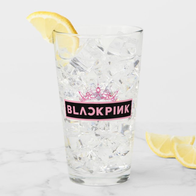 Black Pink Glass Cup Glas (Vorderseite Ice)