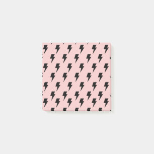 Black Pink Lightning Y2K Indie Bold Organisation Post-it Klebezettel