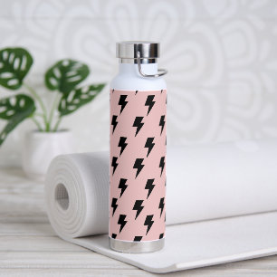 Black Pink Lightning Y2K Indie Trendy Trinkflasche