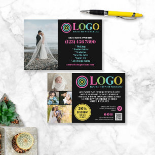 Black Pink Logo Fotos Promo Kleines Unternehmen Flyer