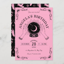 Black Pink Magic Mondkristall Geburtstag