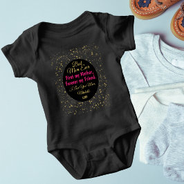 Black Pink Niedlich Best Mama je Moderne Mütter Ta Baby Strampler