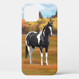Black Pinto Paint Quarter Horse Stallion Case-Mate iPhone Hülle