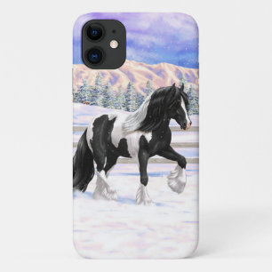 Black Pinto Piebald Sinti und Roma Vanner Entwurf  Case-Mate iPhone Hülle