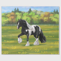 Black Pinto Piebald Sinti und Roma Vanner Entwurf 