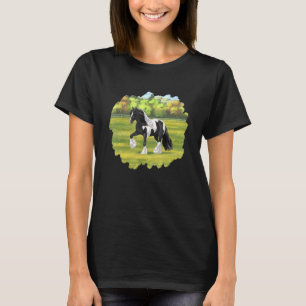 Black Pinto Piebald Sinti und Roma Vanner Irish Co T-Shirt