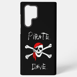 Black Pirate Skull Crossbones Samsung Cover Case Samsung Galaxy Hülle