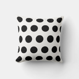 Black Polka Dot Kissen