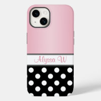 Black Polka Dot Pink