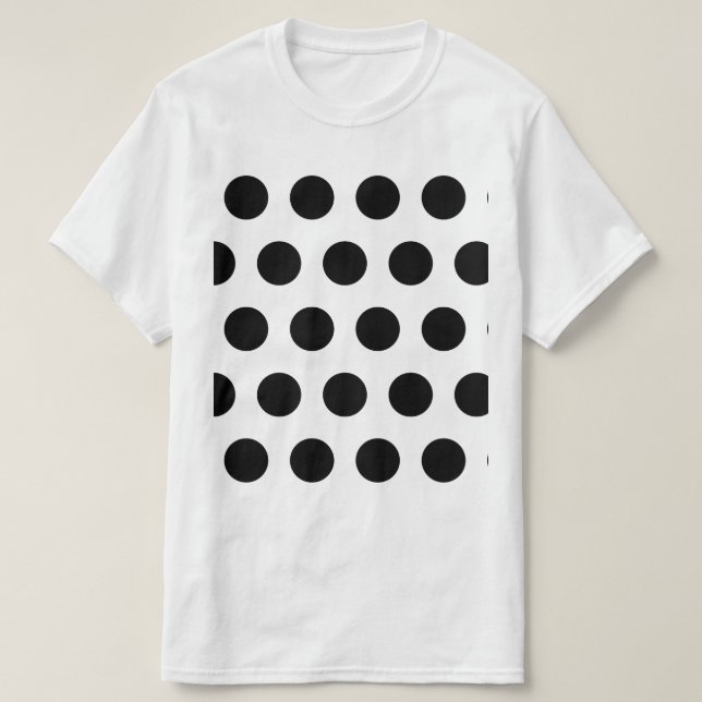 Black Polka Dot T-Shirt (Design vorne)