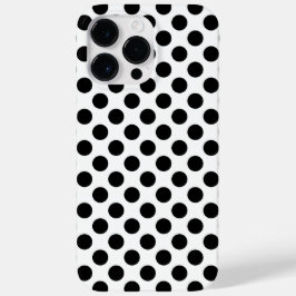 Black Polka Dots Case-Mate iPhone 14 Pro Max Hülle