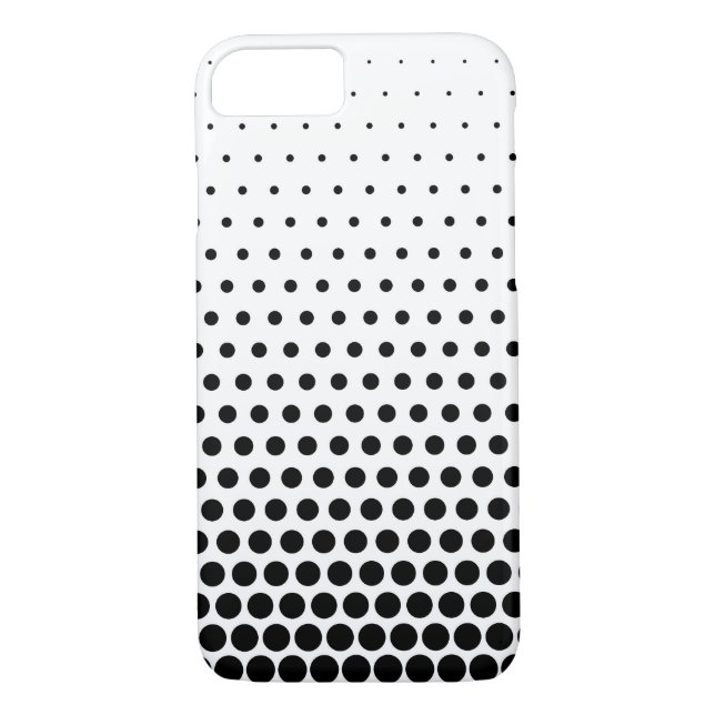 Black Polka Dots Modern White Case-Mate iPhone Hülle (Rückseite)