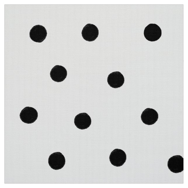 Black Polka Dots Stoff (Muster)