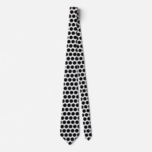 Black Polka Dots White Custom Color Geschenk Gefal Krawatte