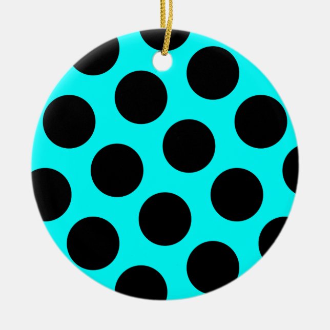 Black Polka Dotted Ornament (Vorne)