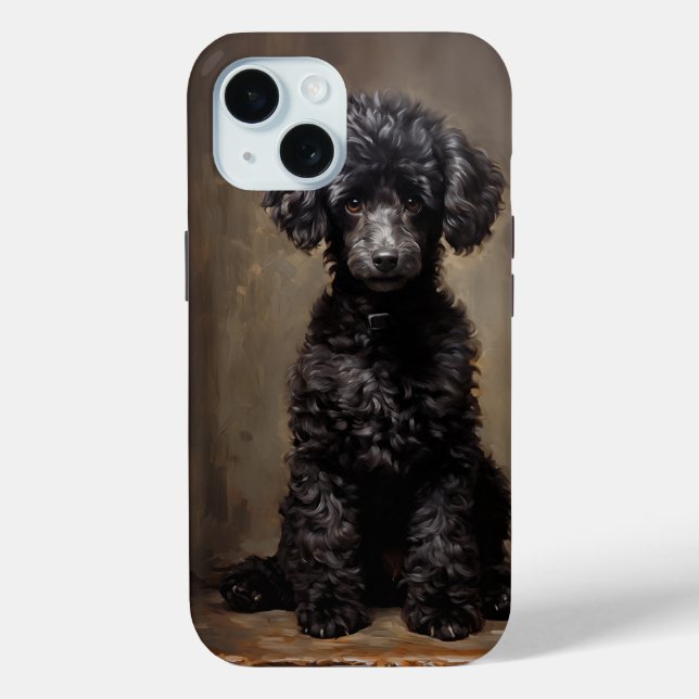 Black Poodle Case-Mate iPhone Hülle (Rückseite)