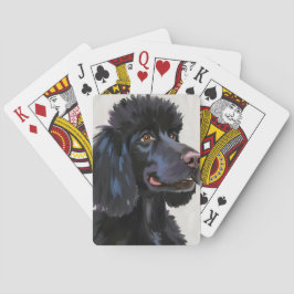 Black Poodle | Dog Watercolor Pet Spielkarten