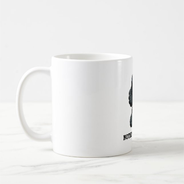Black Poodle Kaffee nichts außer schwarz Kaffeetasse (Links)
