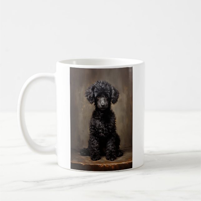 Black Poodle Kaffeetasse (Links)
