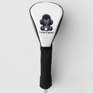 Black Poodle Lieben Black Coffee Golf Headcover