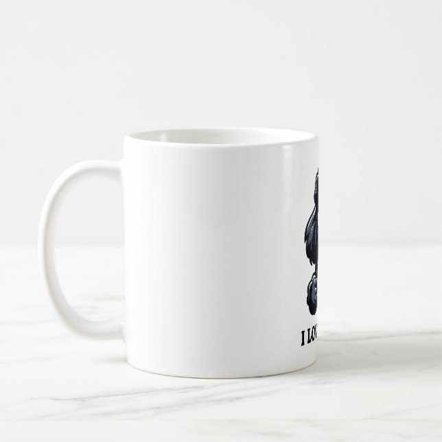 Black Poodle Lieben Black Coffee Kaffeetasse (Links)