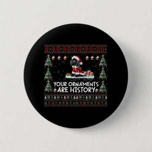 Black Poodle Weihnachtsbaum Lichter Dekorationen X Button