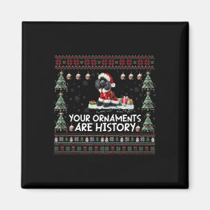 Black Poodle Weihnachtsbaum Lichter Dekorationen X Magnet