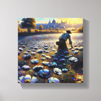 Black Poppy Bauer Leinwanddruck