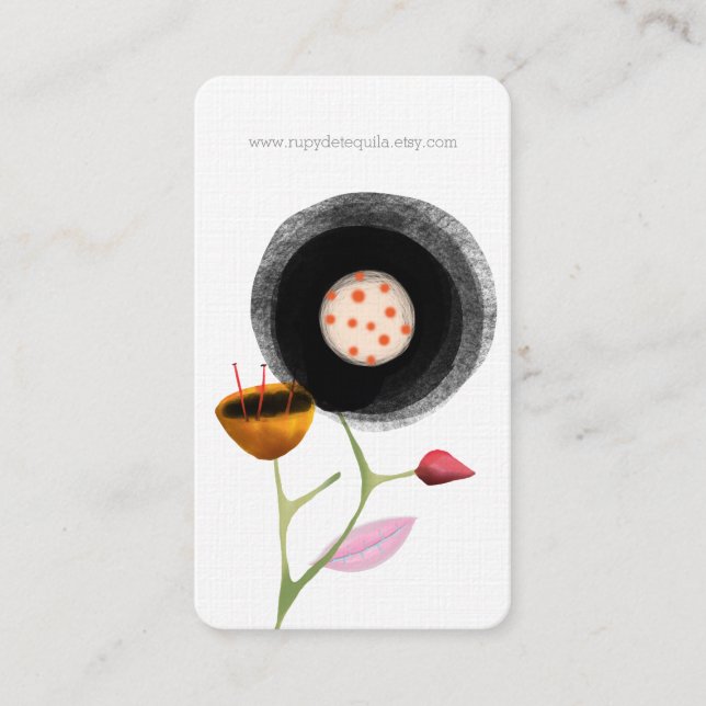 Black Poppy Visitenkarte (Vorderseite)