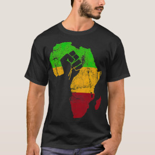 Black Power Africa Retro Vintages Geschenk T-Shirt