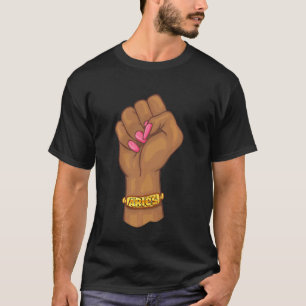Black Power Feminist Aries Zodiac Sign T-Shirt