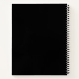 Black Practice Musical Note Design Spiral Notebook Notizbuch