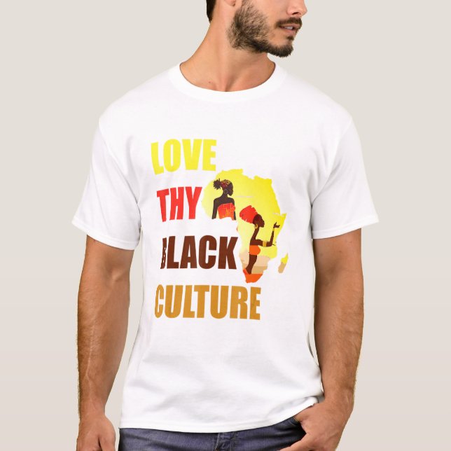 Black Pride African American Black Power Afrocentr T-Shirt (Vorderseite)