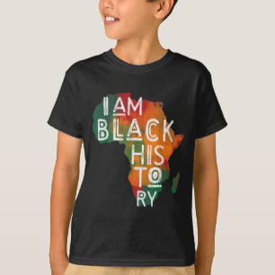 Black Pride Geschenke I Bin Black History African T-Shirt
