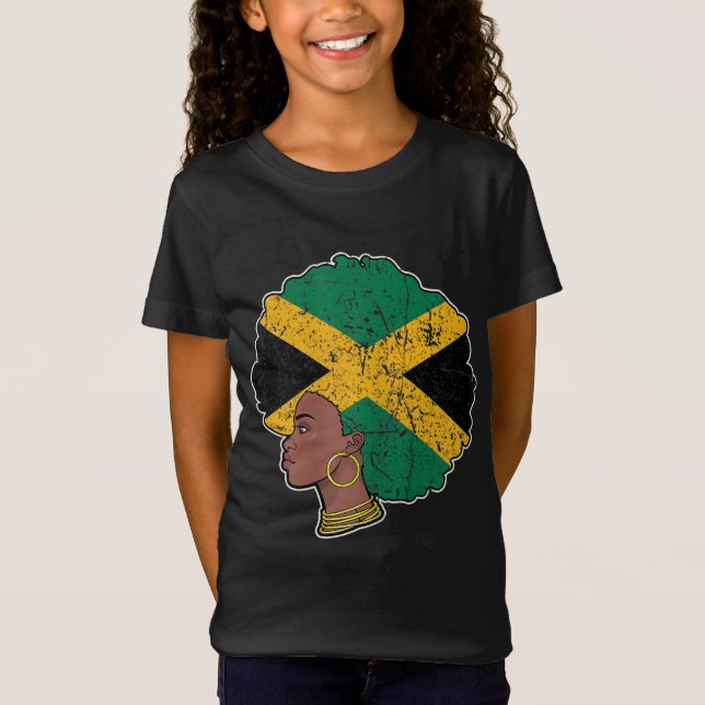 Black Pride Jamaican Flag Jamaica Black History Mo T-Shirt (Vorderseite)