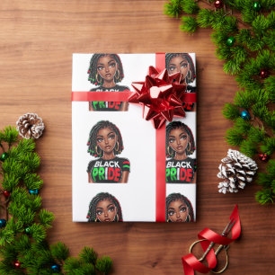 Black Pride Lady Geschenkpapier