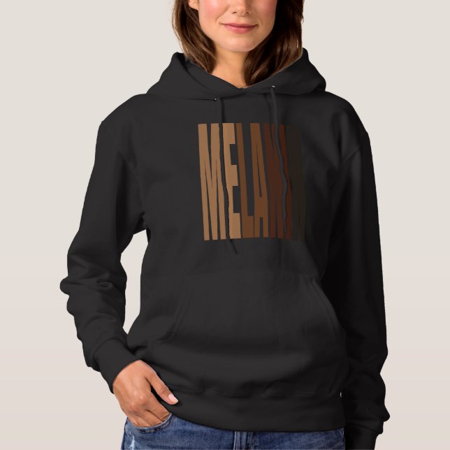 Black Pride Melanin Afro Queens King Hoodie (Vorderseite)
