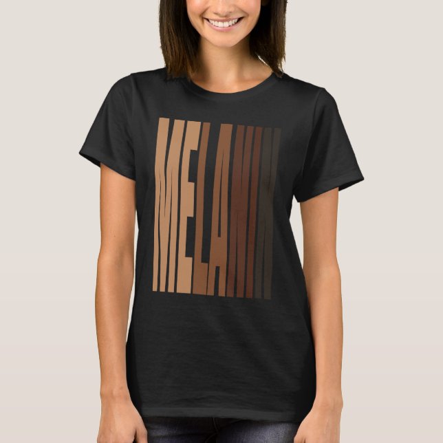 Black Pride Melanin Afro Queens King T-Shirt (Vorderseite)