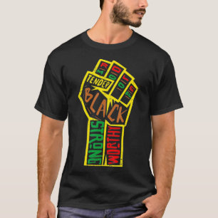 Black Pride Melanin BLM History Equal T-Shirt