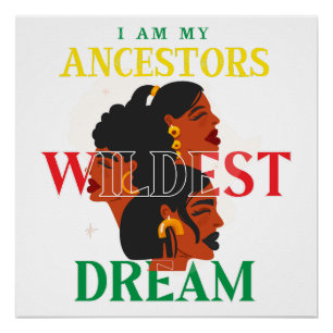 Black Pride Shirt   Ich bin schwarze Geschichte Poster