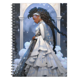 Black Princess Fantasy Art Notizblock
