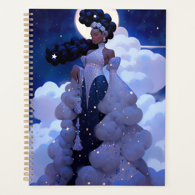 Black Princess Fantasy Art Planer (Vorderseite)
