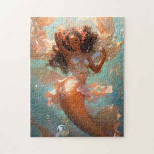 Black Princess Fantasy Art Puzzle