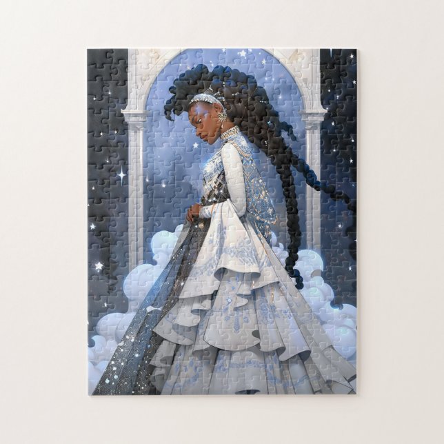Black Princess Fantasy Art Puzzle (Vertikal)