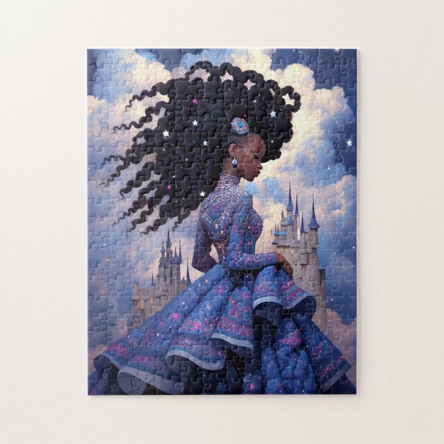 Black Princess Fantasy Art Puzzle (Vertikal)